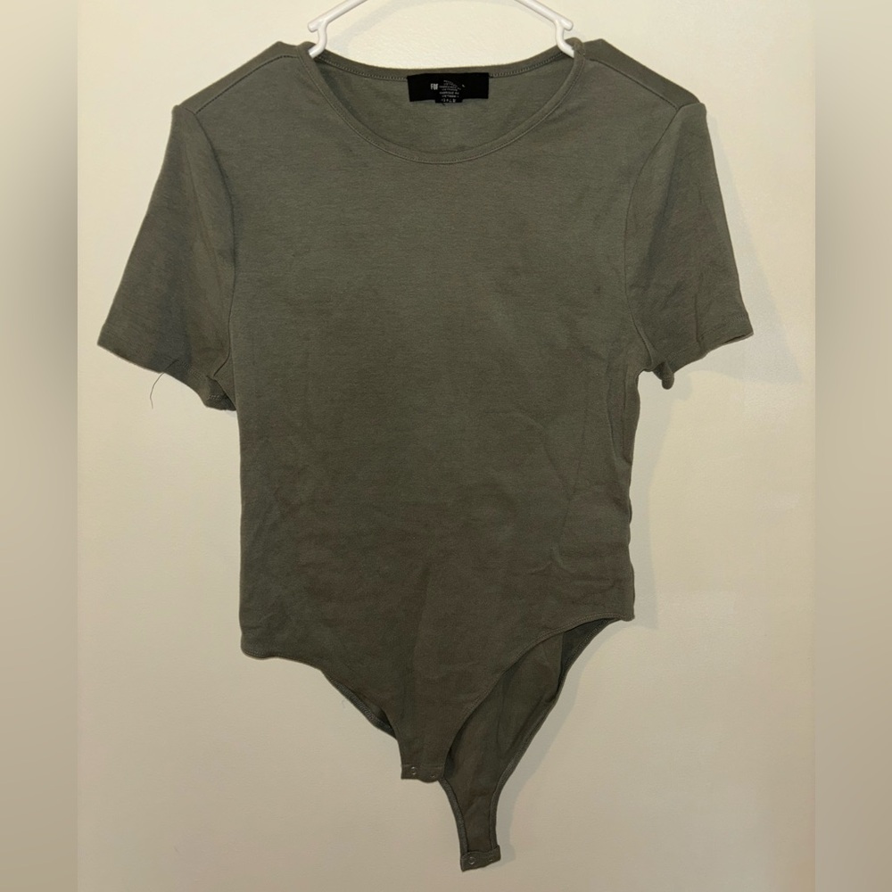 Forever21+ Green bodysuit